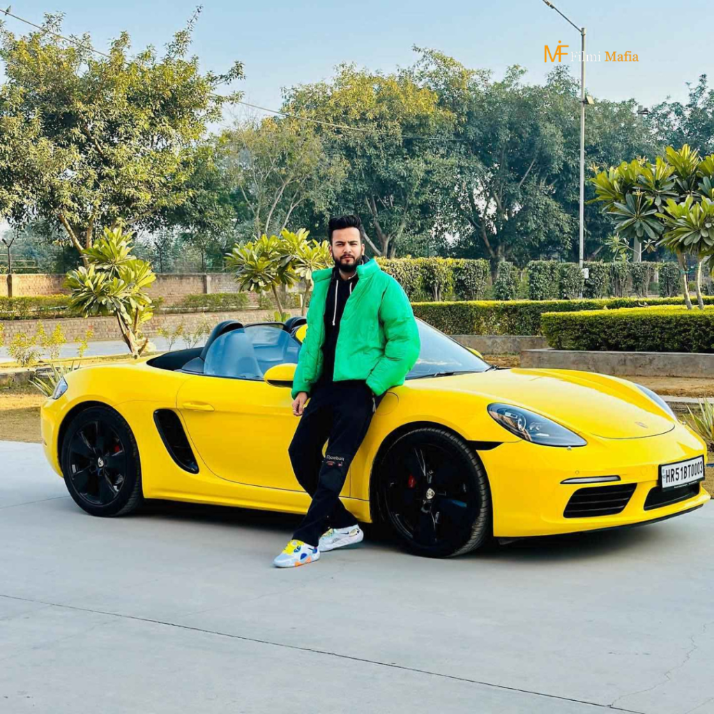 Elvish Yadav With Porshe